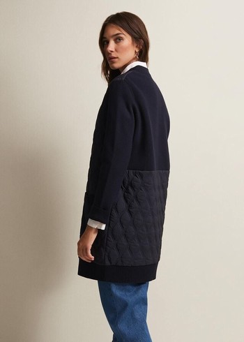 Phase Eight Zadie Quiltedigan Coats Navy Australia | AB9271564